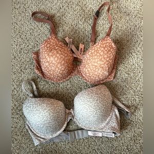 TWO Victorias Secret Bras (32D)